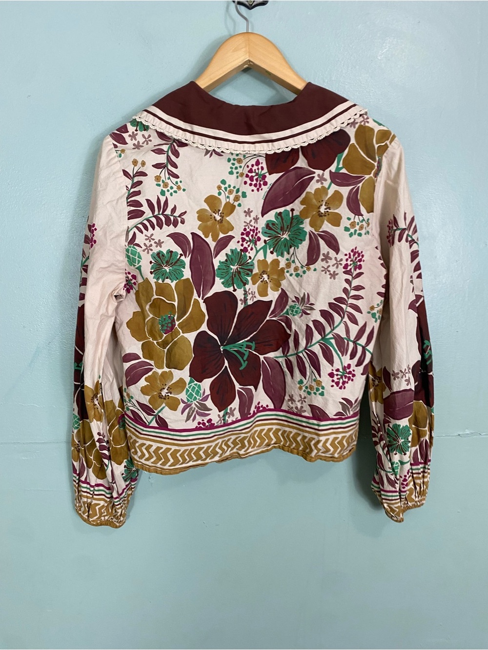 Farm Rio Anthropologie Florisbela Button Down Top Medium Floral - Picture 4 of 6